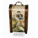 Ladies Wine Box in Golden Brown Crackled Matte Lacquer