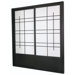 Eudes Shoji Double Sliding Door Kit in Black