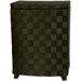 27" Natural Fiber Laundry Hamper in Black