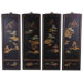 Japanese Landscape Wall Plaques in Clear