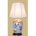 28" Porcelain Lily Ginger Jar Lamp
