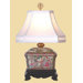 16" Rose Medallion Box Lamp