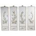 Birds and Flowers Wall Plaques in Clear