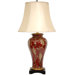 Sakura Blossom Vase Lamp in Dark Red