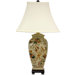 Autumn Birds and Flowers Vase Lamp