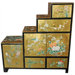 Chinese Gold Leaf Step Tansu Cabinet