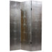 Faux Leather Crocodile Room Divider in Silver