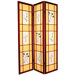 Herbal Scene Shoji Room Divider in Rosewood