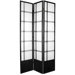 Double Cross Shoji Room Divider in Black