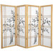 48" Low Double Cross Bamboo Tree Shoji Room Divider