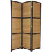Woven Accent Room Divider in Black