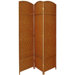 Diamond Weave 3 Panel Room Divider in Dark Beige