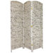 72" Recycled Newspaper 3 Panel Room Divider