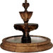 Lion Cast Stone Leonesco in Toscana Pool Three-Tiered Fountain
