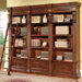 Grand Manor Granada 3 Piece Museum Bookcase in Antique Vintage Walnut