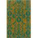Vibrance Blue Flower Rug