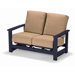 Leeward Two-Seat Settee Dining Arm Chair with Cushion