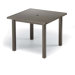 42'' Square Aluminum Slat Top Bar Height Table