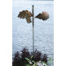 Spinning Oak Leaves Garden Stake