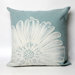 Antique Medallion Square Indoor/Outdoor Pillow in Aqua