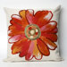 Daisy Square Indoor/Outdoor Pillow in Orange