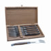 Olive Wood of '6' Laguiole Fork with Wooden Gift Box