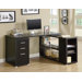 Hollow-Core L-Shaped Computer Desk