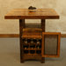 Riverwoods Pub Table with Wine Cabinet