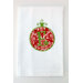 Egyptian Cotton Huck Holiday Towel Applique Ornament