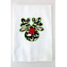 Egyptian Cotton Huck Holiday Towel Applique Reindeer