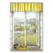 Provence with Pears Wooden Faux Window Scene