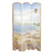 Beach Scene Oversized 3 Panel Decorative Room Screen
