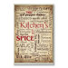 Kitchen and Spice Words Typography Wall Plaque