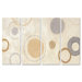 Aqua Circle Quadtych Wall Art