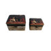 Decorative Jewelry Box with King and Queen Design (Set of 2)