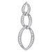 Open Marquise-Shaped Interlocking Diamond Pendant