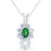Flower Cubic Zirconia Pendant