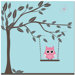 Swinging Owl Art Print