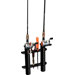 Two Rack Tube Rod Holder in Black