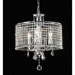 3 Light Crystal Drum Foyer Pendant