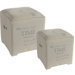 Cotton Cube Ottoman