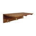 Teak Robe/Coat Hook with Three Hooks