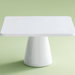 Whiteware Square Pedestal Cake Plate