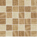 12" x 12" Porcelain Mosaic in Almond/Oak/Walnut