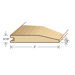 78" Solid Hardwood Unfinished Red Oak Reducer for 5/16" Floors