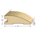 78" Solid Hardwood Unfinished Red Oak Reducer for 3/4" Floors