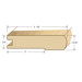 78" Solid Hardwood Unfinished Cumaru Stair Nose for 3/4" Floors