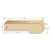 78" Solid Bamboo Unfinished Vertical Stair Nose for 5/8" Floors
