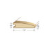 78" Solid Hardwood Unfinished Maple Reducer for 3/8" Floors