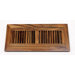 4" x 12" x 3/4" Flush Mount Acacia Wood Vent in Natural